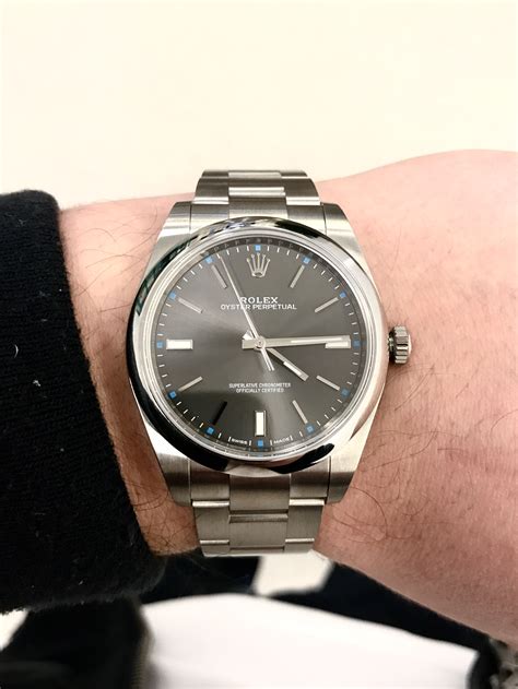 rolex oyster perpetual 114300 rhodium|rolex oyster perpetual 39 price.